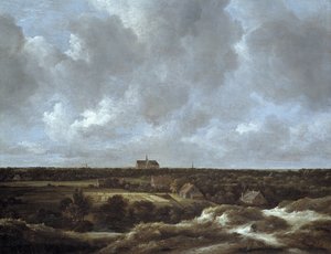 منظر لحقول هارلم والتبييض ، حوالي 1665-70 (زيت على قماش) بواسطة جاكوب فان روزديل