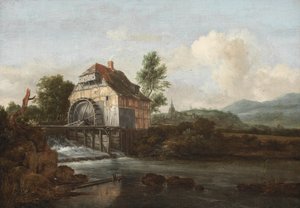 منظر طبيعي مع طاحونة ، ج .1680