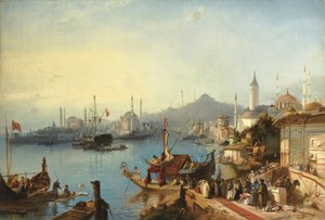 وصول السلطان عبد المجيد إلى مسجد النصرية 1842 بواسطة يعقوب يعقوب