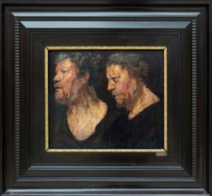دراسات لرأس أبراهام غرافوس ، 1620-1621 (زيت على ورق ، مثبت على لوح) بواسطة يعقوب جوردان