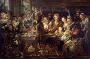 عيد الفاصوليا (مشروبات الملك) 1637-38 بواسطة يعقوب جوردان