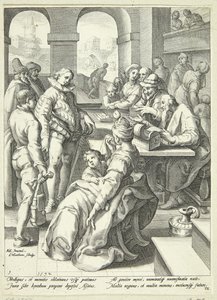 ينال الابن الضال ميراثه بواسطة Karel van Mander I