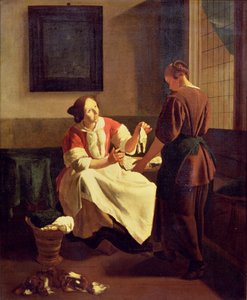 بائع السمك (زيت على قماش) بواسطة جاكوب أوخترفيلت