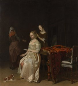 رسالة الحب ، أوائل 1670. بواسطة جاكوب لوكاس أوخترفيلت