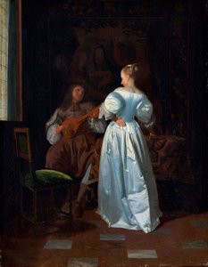 لوحة السيريناد، حوالي عام 1669 (زيت على قماش) بواسطة جاكوب أوخترفيلت