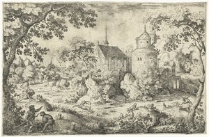 Deer Hunt at a Chapel مشهدان لصيد الغزلان (عنوان السلسلة)