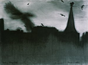 تينبي ، 1994 (فحم على ورق)