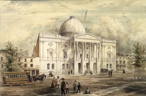 كاونتي كورت هاوس ، بروكلين ، 1863 (مرحاض على ورق) بواسطة يعقوب ويلز
