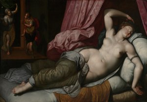 باريس يتم قبولها في غرفة نوم هيلين ، c.1585-90
