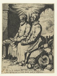 دعاء الزوجين المسنين Vreedsamich Paer (العنوان على الكائن) بواسطة جاكوب دي غين (الثالث)