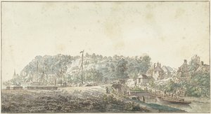 القفل في Grebbe بين Rhenen و Wageningen