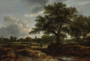 منظر طبيعي بقرية على بعد 1646.