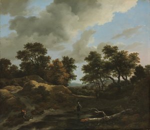 المناظر الطبيعية المشجرة والهيلي ، 1660. بواسطة جاكوب فان روزديل