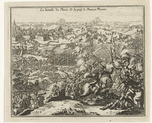 معركة بافيا القبض على فرانسيس الأول ملك فرنسا La bataille de Pavie. Et la prize de François Priemier (العنوان على الكائن) بواسطة جاكوبوس هاروين