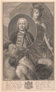 جورج لورد أنسون بواسطة Jacobus Houbraken