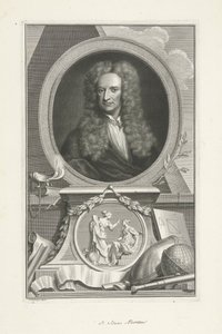 السير إسحاق نيوتن (1642-1726) ، عالم فيزياء ورياضيات إنجليزي