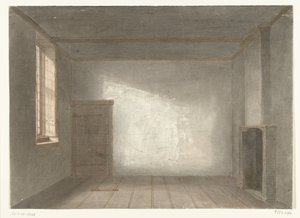 غرفة كورنيليس دي ويت في سجن جيفانجينبورت ، لاهاي ، 1844