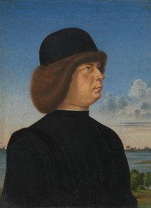 صورة لـ Alvise Contarini ، نحو A Tethered Roebuck ، كاليفورنيا. 1485-95. بواسطة جاكوميتو فينيزيانو