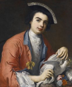 صورة لكارلو بروشي ديت فارينيلي ، مغني كونترالتو وسوبرانو ، مخصي إيطالي - صورة كارلو بروشي (1705-1782) ، المعروفة باسم فارينيلي بواسطة أميجوني ، جاكوبو (1675-1752). زيت على قماش ، مقاس: 76x63،5 - مجموعة خاصة بواسطة جاكوبو أميجوني