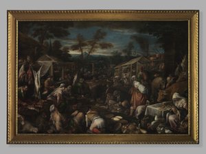 السوق الكبير ، c.1580-85 بواسطة جاكوبو باسانو