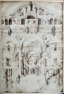 لا جلد المسيح رسم بالقلم الجاف والحبر رسمه جاكوبو بيليني (1400-1470) شمس القرن الخامس عشر. 0،42 × 0،28 م باريس ، متحف اللوفر بواسطة جاكوبو بيليني