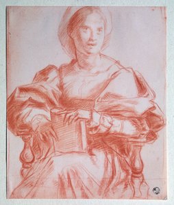 Seated Lady - Drawing بواسطة جاكوبو بونتورمو