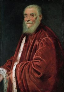 صورة للسيناتور ماركو غريماني (1494-1544) ، بقلم تينتوريتو ، جاكوبو (1518-1594). زيت على قماش ، ج. ١٥٨٠. الأبعاد: ٦٠ × ٩٦ سم. متحف تاريخ الفن ، فيين بواسطة جاكوبو روبوستي تينتوريتو