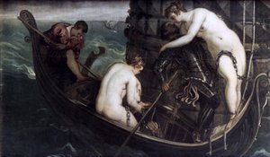 نجاة أرسينوي بعد 1560-1594 بواسطة جاكوبو روبوستي تينتوريتو