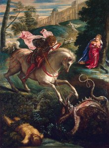 القديس جورج والتنين '، 1543.