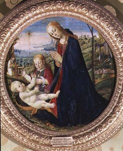 العشق للمسيح الطفل (لوحة) بواسطة Jacopo del Sellaio