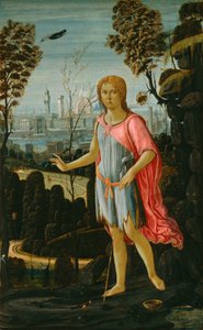 القديس يوحنا المعمدان بواسطة Jacopo del Sellaio