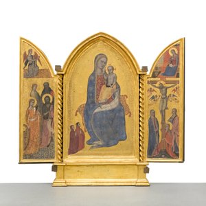 مادونا والطفل البشارة الصلب والقديسين ، حوالي 1380 (لوحة) بواسطة جاكوبو دي سيوني