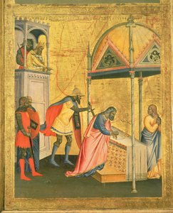 استشهاد القديس ماثيو ، من مذبح القديس ماثيو ومشاهد من حياته ، c.1367-70 (درجة الحرارة على اللوحة) بواسطة جاكوبو دي سيوني