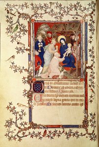 Lat 18014 f.42v عشق المجوس ، من Les Petites Heures de Duc de Berry ، c.1385-90 بواسطة Jacquemart de Hesdin