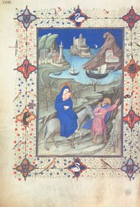 السيدة 11060-61 ، رحلة إلى مصر ، من "Tres Belles Heures du Duc de Berry" ، c.1409