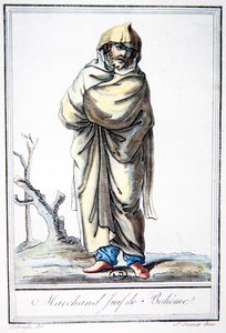 تاجر يهودي من بوهيميا ، من Encyclopedie des Voyages ، نقش بواسطة LF Labrousse بواسطة جاك (بعد) Grasset de Saint-Sauveur