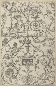 لوحة Grotesque ، 1550. بواسطة جاك أندرويت دو سيرسو