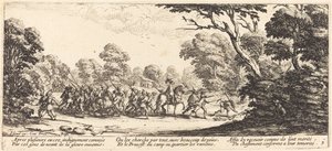 اكتشاف الجنود المجرمين ، ج. 1633. بواسطة جاك كالوت