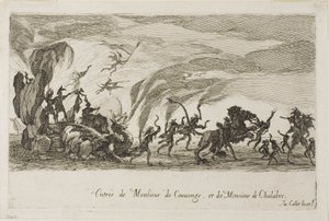 دخول M. de Couvonage و M. de Chalabre من The Combat at the Barrier بواسطة جاك كالوت