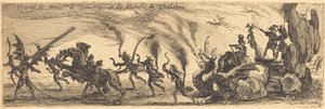 دخول M. de Couvonge و M. de Chalabre [لوحة إضافية] ، 1627. بواسطة جاك كالوت