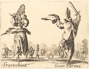 فراتسيشينا وجيان فارينا ، ج. 1622. بواسطة جاك كالوت