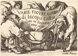 صورة أمامية لـ "Varie Figure Gobbi" (شخصيات أحدب مختلفة) بواسطة جاك كالوت