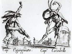 I Balli de Spessanei ، أو Le Grande Chasse (نقش) (صورة بالأبيض والأسود) بواسطة جاك كالوت