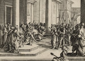 يسوع والزانية ، 1635 بواسطة جاك كالوت