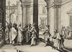 يسوع وأطباء القانون ، 1635 بواسطة جاك كالوت