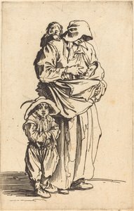 أم وثلاثة أطفال ، ج. 1622. بواسطة جاك كالوت