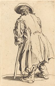 متسول قديم مع عكاز واحد ، c.1622 بواسطة جاك كالوت