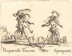 Pasquariello Truonno و Meo Squaquara ، ج. 1622. بواسطة جاك كالوت