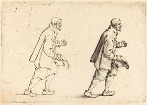 فلاح يحمل القبعة في يده ، ج. 1617. بواسطة جاك كالوت