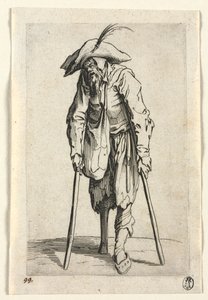 المتسولون: متسول بساق خشبية ، ج. 1623. بواسطة جاك كالوت